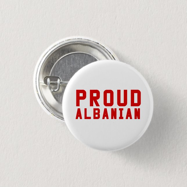 Badge Rond 2,50 Cm Fière Albanaise (Devant & derrière)