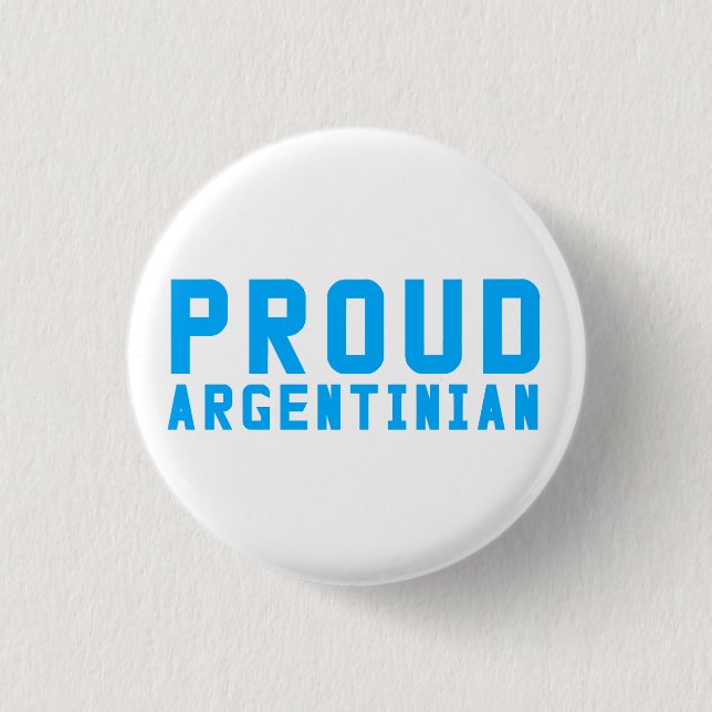 Badge Rond 2,50 Cm Fière de l'Argentine (Devant)