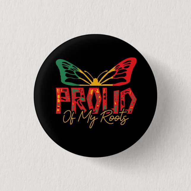 Badge Rond 2,50 Cm fière_de_mes_racines_02 (Devant)