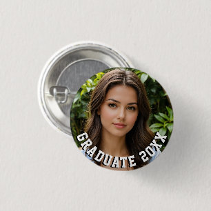 Badge Rond 2,50 Cm Fière de notre diplômé 20XX Photo de remise de d