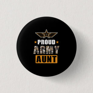 Badge Rond 2,50 Cm Fière Tante Armée