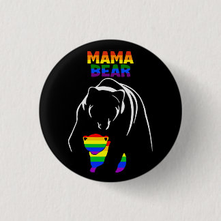 Badge Rond 2,50 Cm Fierté à l'ours de maman