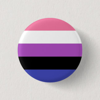 Badge Rond 2,50 Cm Fierté de Genderfluid