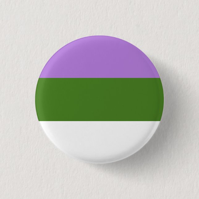 BADGE ROND 2,50 CM FIERTÉ DE GENDERQUEER (Devant)