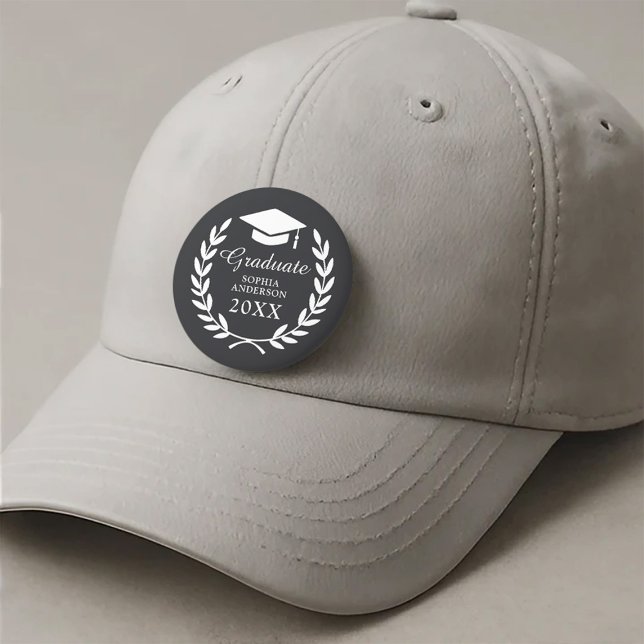 Badge Rond 2,50 Cm Fierté de graduation de l'emblème de la couronne d (Créateur téléchargé)