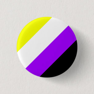 Badge Rond 2,50 Cm Fierté de Nonbinary
