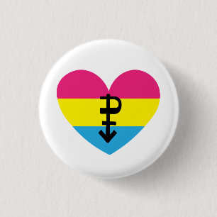 Badge Rond 2,50 Cm Fierté de Pansexual