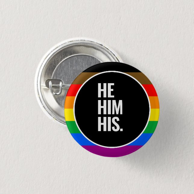 Badge Rond 2,50 Cm Fierté de Philly LGBTQPOC (Devant & derrière)