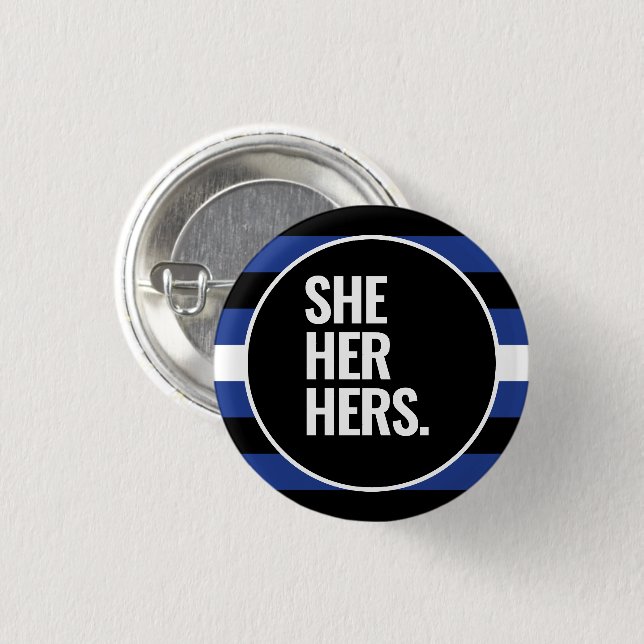 Badge Rond 2,50 Cm Fierté en cuir (Devant & derrière)