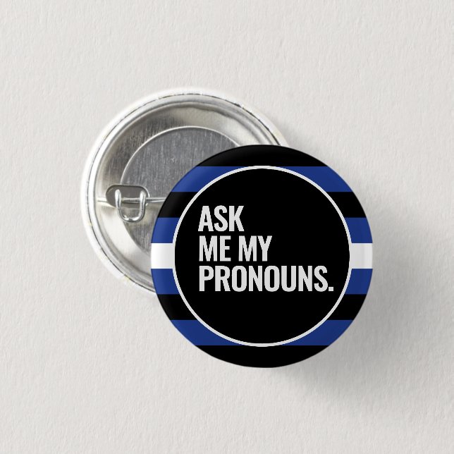 Badge Rond 2,50 Cm Fierté en cuir (Devant & derrière)