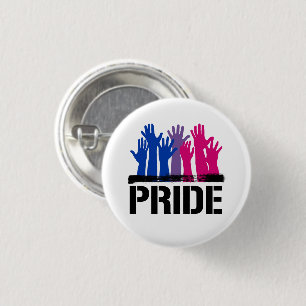 Badge Rond 2,50 Cm Fierté ensemble bisexuelle