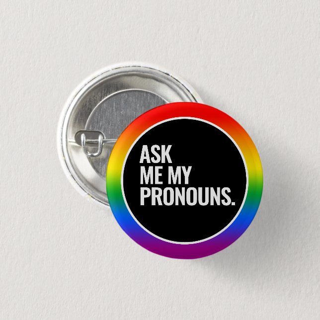 Badge Rond 2,50 Cm Fierté Gay (Devant & derrière)