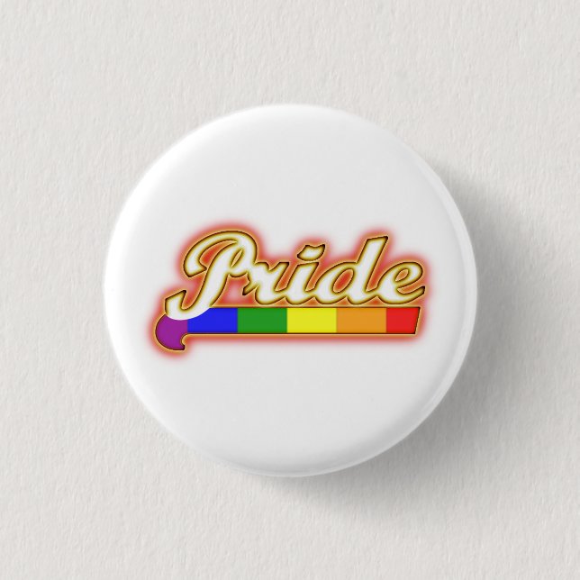 Badge Rond 2,50 Cm Fierté gay pride brillante (Devant)