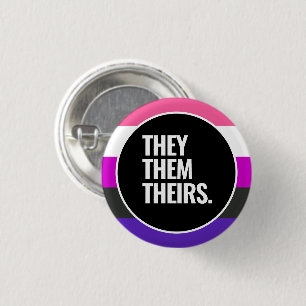 Badge Rond 2,50 Cm Fierté Genderfluide