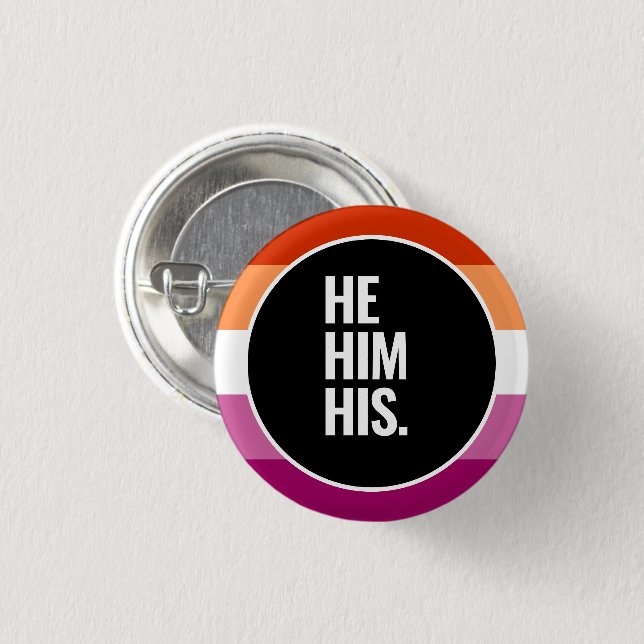 Badge Rond 2,50 Cm Fierté lesbienne (Devant & derrière)