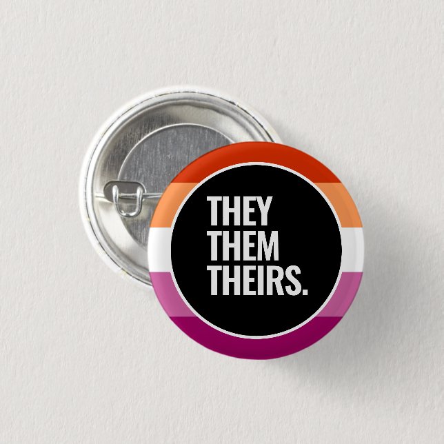 Badge Rond 2,50 Cm Fierté lesbienne (Devant & derrière)
