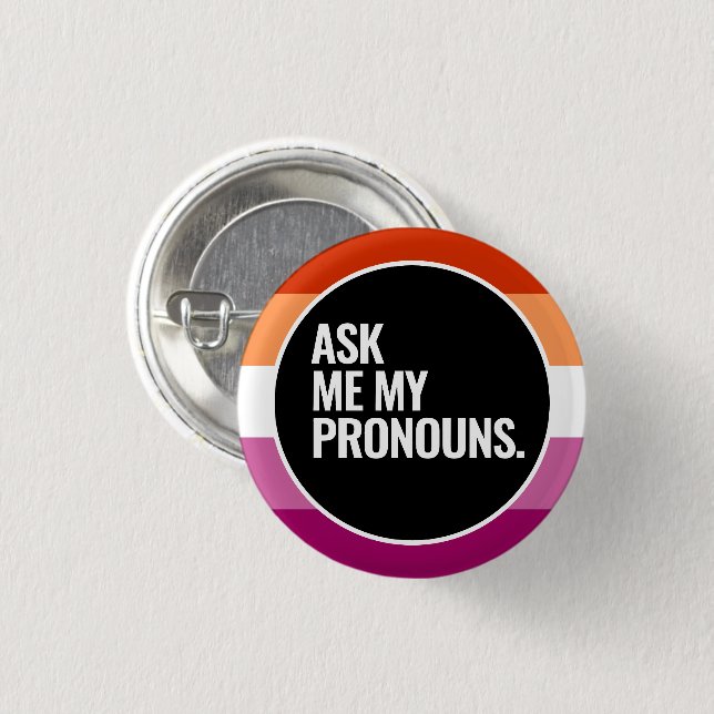 Badge Rond 2,50 Cm Fierté lesbienne (Devant & derrière)