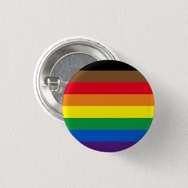Badge Rond 2,50 Cm Fierté lgbt lgbtq diversité inclusive rainbow flag (Devant & derrière)