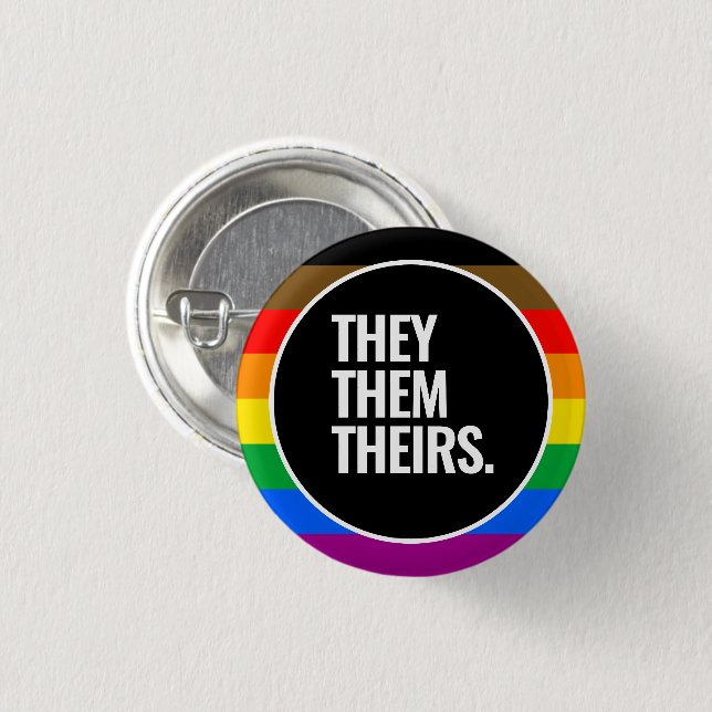 Badge Rond 2,50 Cm Fierté LGBTQPOC de Philly (Devant & derrière)