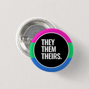 Badge Rond 2,50 Cm Fierté polysexuelle