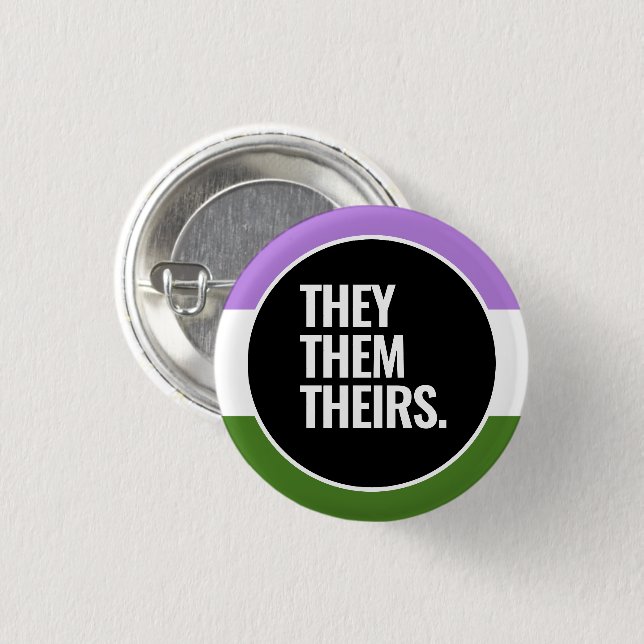 Badge Rond 2,50 Cm Fierté queer (Devant & derrière)