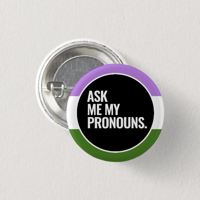 Badge Rond 2,50 Cm Fierté queer (Devant & derrière)
