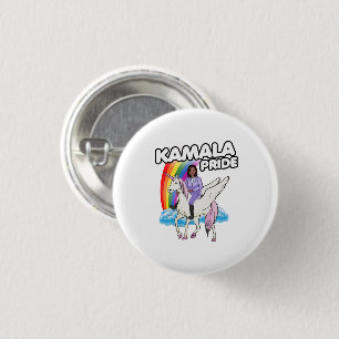 BADGE ROND 2,50 CM FIERTÉ UNICORNE DE KAMALA HARRIS