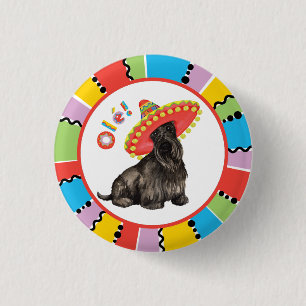 Badge Rond 2,50 Cm Fiesta Scottish Terrier