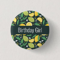 Fille d'anniversaire - Citron et Lima Motif de fru