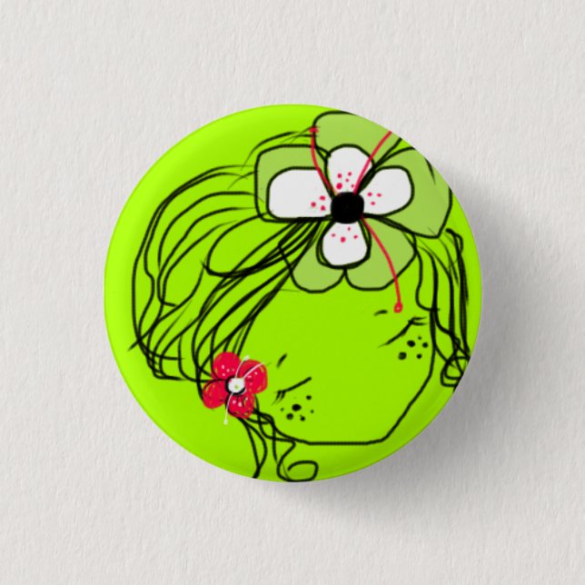 Badge Rond 2,50 Cm fille de mimiyoya : : Rae (Devant)