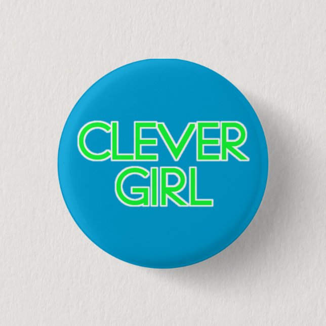 Badge Rond 2,50 Cm Fille intelligente (Devant)