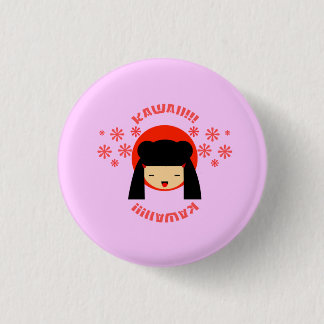 Badge Rond 2,50 Cm fille japonaise