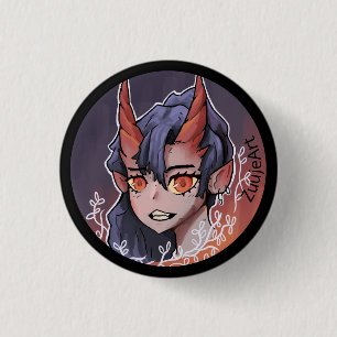 Badge Rond 2,50 Cm Fille, venir anime,