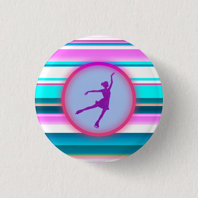 Badge Rond 2,50 Cm Filles Patinage artistique (Devant)