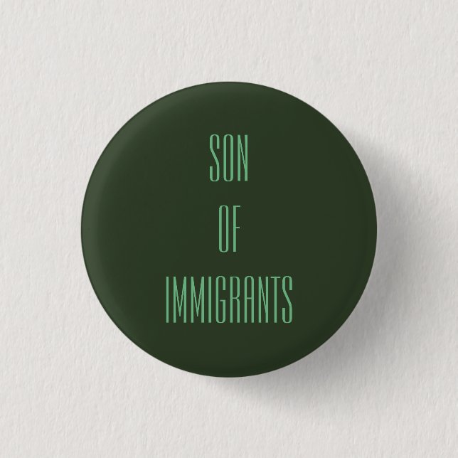 Badge Rond 2,50 Cm Fils des immigrés (Devant)