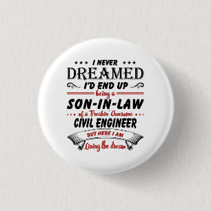 Badge Rond 2,50 Cm Fils En Droit De L'Ingénieur Civil Awesome