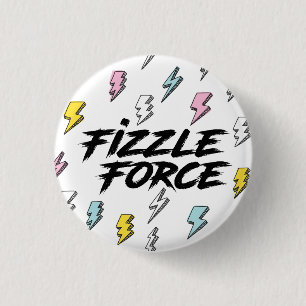 Badge Rond 2,50 Cm Fizzle Force Lightning