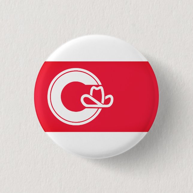 Badge Rond 2,50 Cm Flag of Calgary, CANADA (Devant)