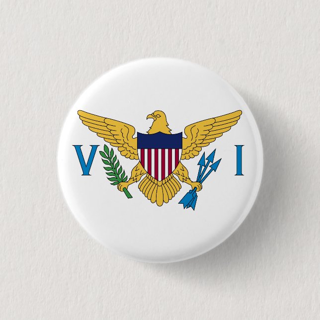 Badge Rond 2,50 Cm Flag of US Virgin Islands (Devant)