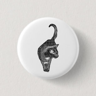 Badge Rond 2,50 Cm Flair de chat indépendant