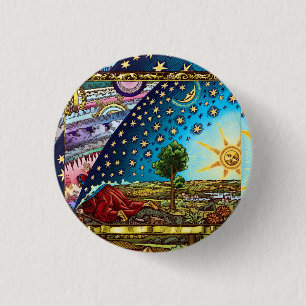 Badge Rond 2,50 Cm Flammarion Dome Button