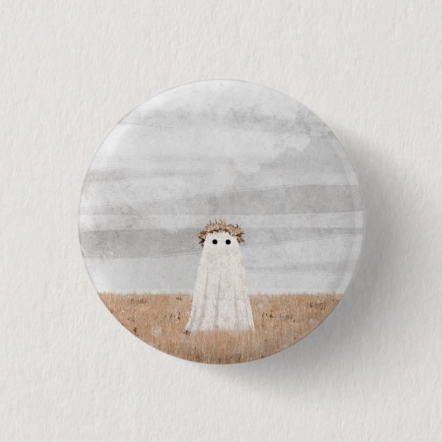 Badge Rond 2,50 Cm Fleur (Devant)