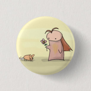 Badge Rond 2,50 Cm fleur