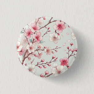 Badge Rond 2,50 Cm Fleur de cerise