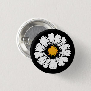 Badge Rond 2,50 Cm Fleur de Daisy