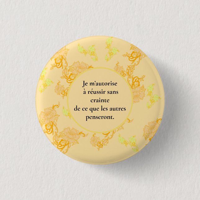 Badge Rond 2,50 Cm fleur de vie (Devant)