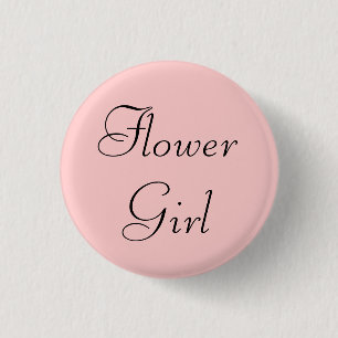Badge Rond 2,50 Cm Fleur fille
