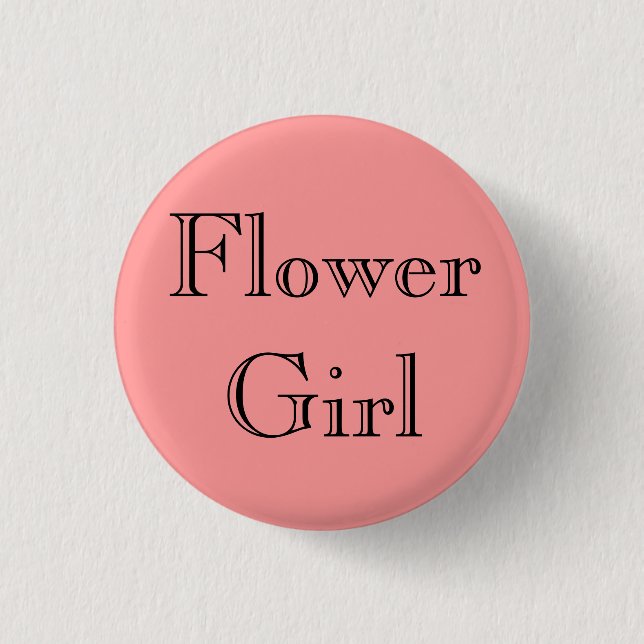 Badge Rond 2,50 Cm Fleur fille (Devant)