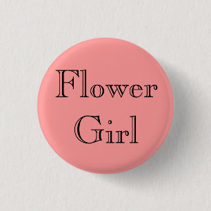 Badge Rond 2,50 Cm Fleur fille