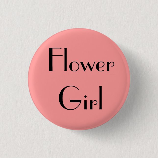 Badge Rond 2,50 Cm Fleur fille (Devant)